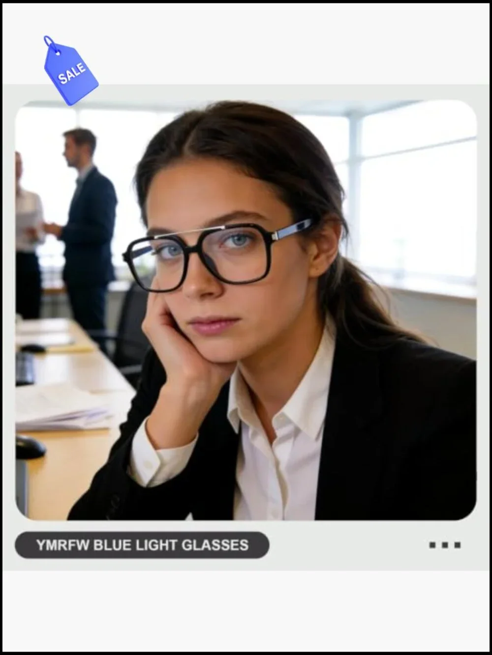 Retro Square Aviator Blue Light Blocking Glasses for Women Men Computer TV